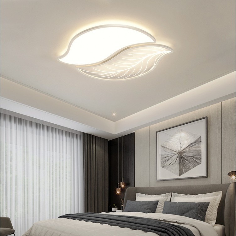 Lampă plafon Nordic cu petale de frunză pentru dormitor și birou, design modern minimalist, iluminare LED