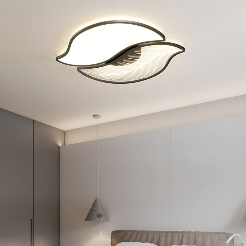 Lampă plafon Nordic cu petale de frunză pentru dormitor și birou, design modern minimalist, iluminare LED