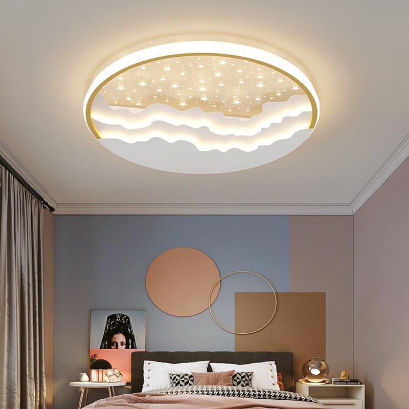Lampa LED circulară pentru tavan, dormitor și birou, design minimalist modern