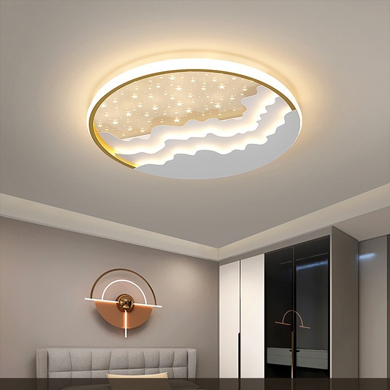 Lampa LED circulară pentru tavan, dormitor și birou, design minimalist modern