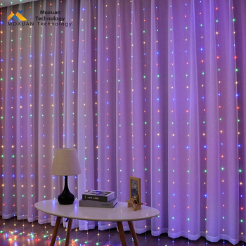 Medené závesové svetlá napájané z USB s diaľkovým ovládaním, 300 LED diód, sviatočná dekorácia do interiéru