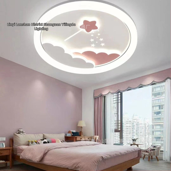 Detská stropná lampa Clouds – moderné minimalistické kreatívne LED svetlo na ochranu očí pre chlapcov a dievčatá, lampa do princeznej spálne