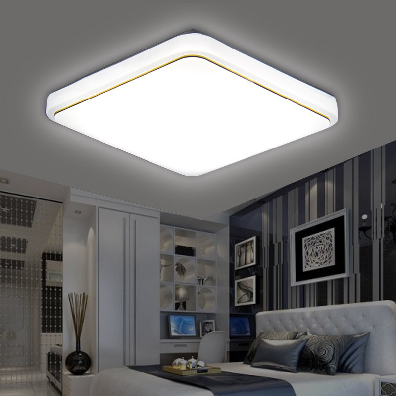 Lampa de plafon LED pătrată pentru dormitor, stil modern minimalist, potrivită pentru balcon, bucătărie, baie și hol.