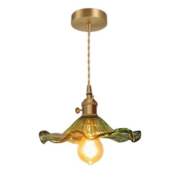 Lampa pendul din sticlă Nordic pentru restaurante și baruri, mică lampă cu formă de disc, design postmodern creativ