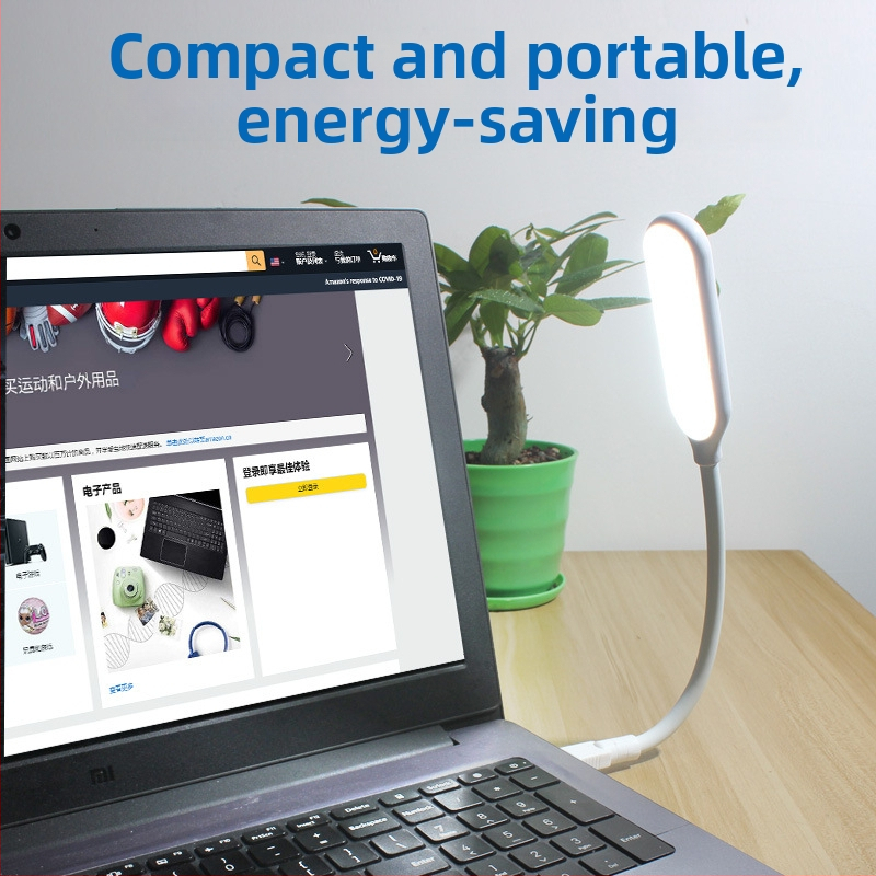 Lampă LED USB portabilă, iluminare nocturnă cu reglaj tactil, lampă de birou pentru tastatură