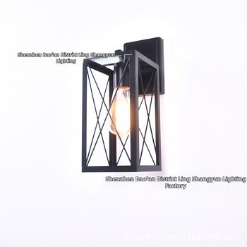 Industriálna retro nástenná lampa s kovovým tienidlom a LED diódou, vhodná do spálne, obývačky, chodby alebo baru