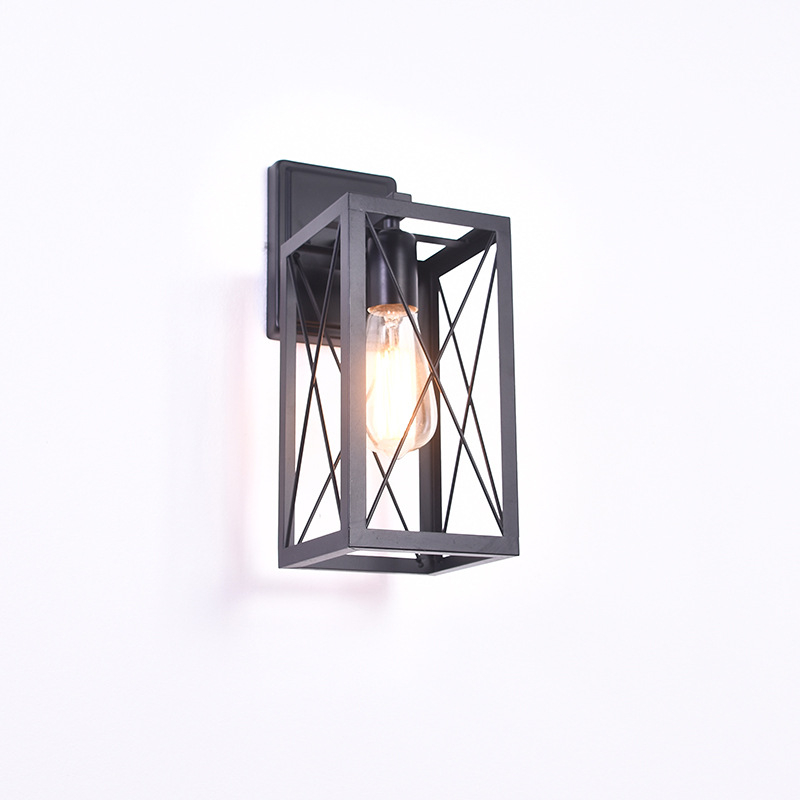 Lampa de perete în stil industrial retro, cu abajur metalic și LED, potrivită pentru dormitor, living sau hol