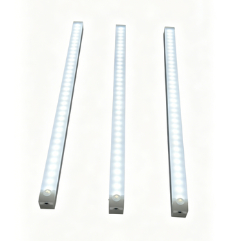 Lumină LED pentru dulap cu senzor de mișcare și montaj magnetic, reîncărcabilă pentru garderobă și vinotecă, bandă LED lungă, lampă de noapte