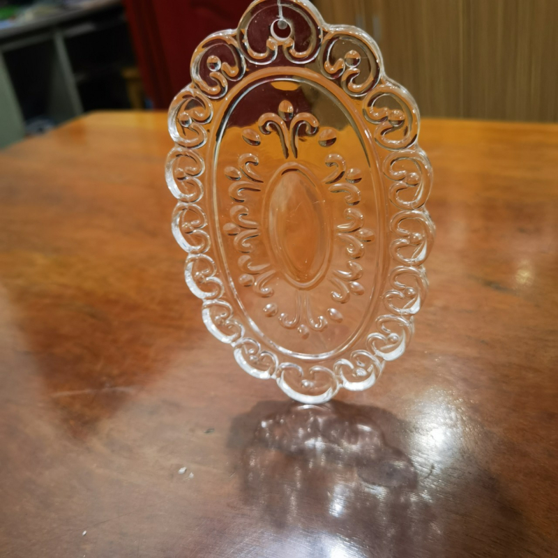 Lustră din sticlă cu abajur în stil Palat Francez, iluminare cristal pentru dormitor și sufragerie