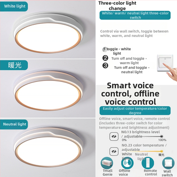 LED οροφής με πλήρες φάσμα προστασίας ματιών, μινιμαλιστικό σχέδιο για σαλόνι και υπνοδωμάτιο