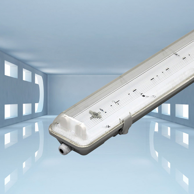 Kit LED anti-explozie cu capac, T8, 1.2 m, tub simplu sau dublu, rezistent la apă, praf și insecte