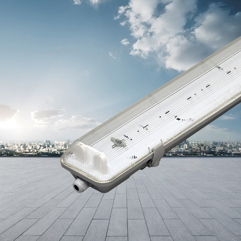 Kit LED anti-explozie cu capac, T8, 1.2 m, tub simplu sau dublu, rezistent la apă, praf și insecte