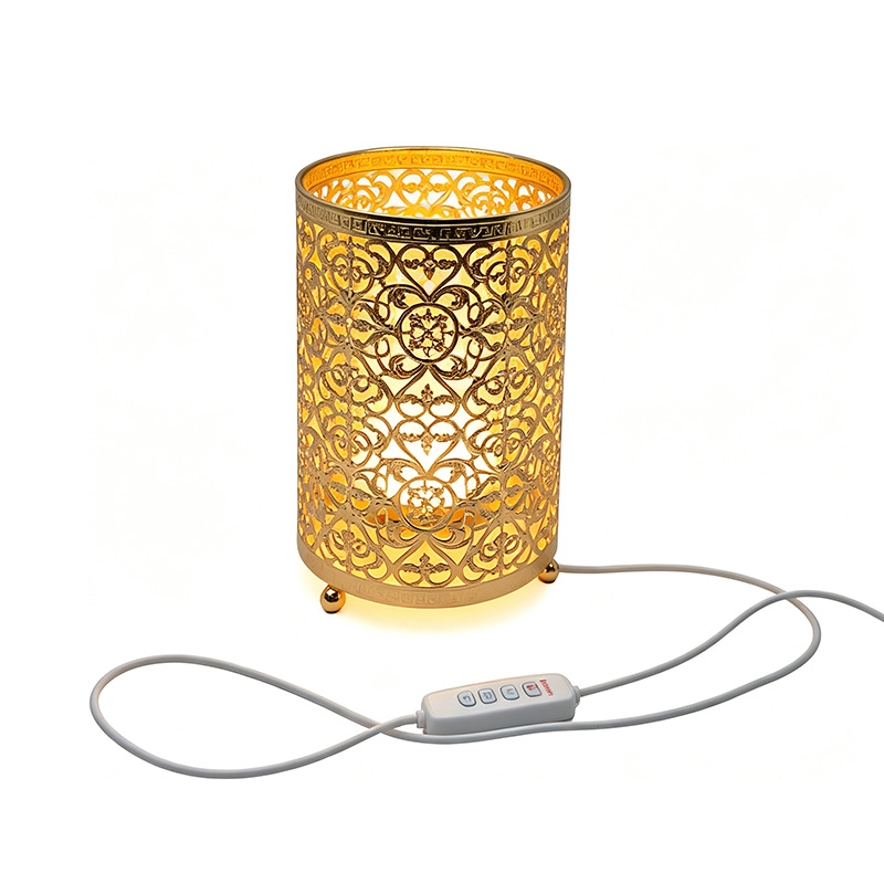 Lampă de masă LED cu reglare a intensității, veioză de noapte pentru dormitor, ornament metalic decorativ pentru masă și atmosferă de petrecere