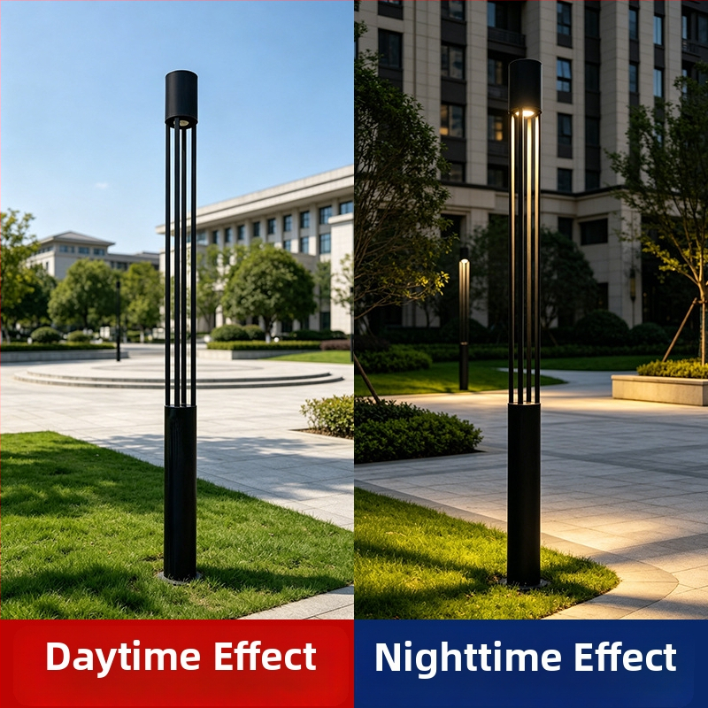 Lampă LED pentru exterior – iluminare peisaj cilindrică pentru curte și grădină (IP65)