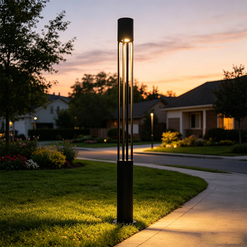Lampă LED pentru exterior – iluminare peisaj cilindrică pentru curte și grădină (IP65)