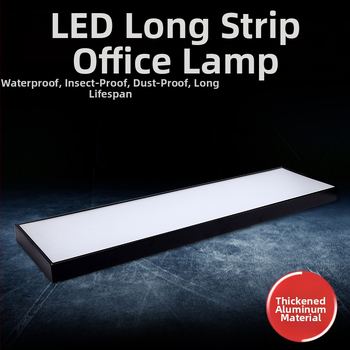 Dlhé LED závesné svietidlo do kancelárie s hliníkovým kanálovým stropom, vysokojasné komerčné LED pásové osvetlenie