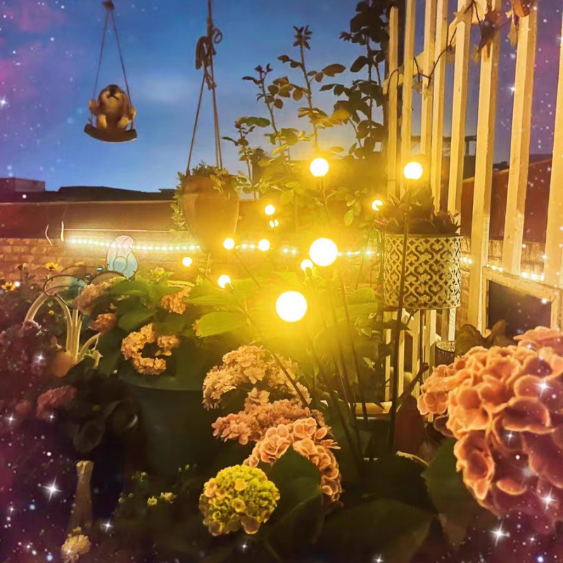 Lumină de peisaj solar LED cu capete care se leagănă - 6/8/10 capete, exterior curte grădină gazon iluminare ambientală