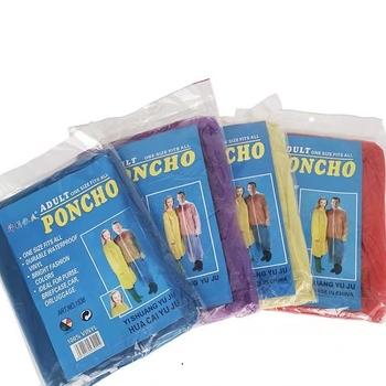 Pelerină de ploaie de unică folosință, 65–100 g