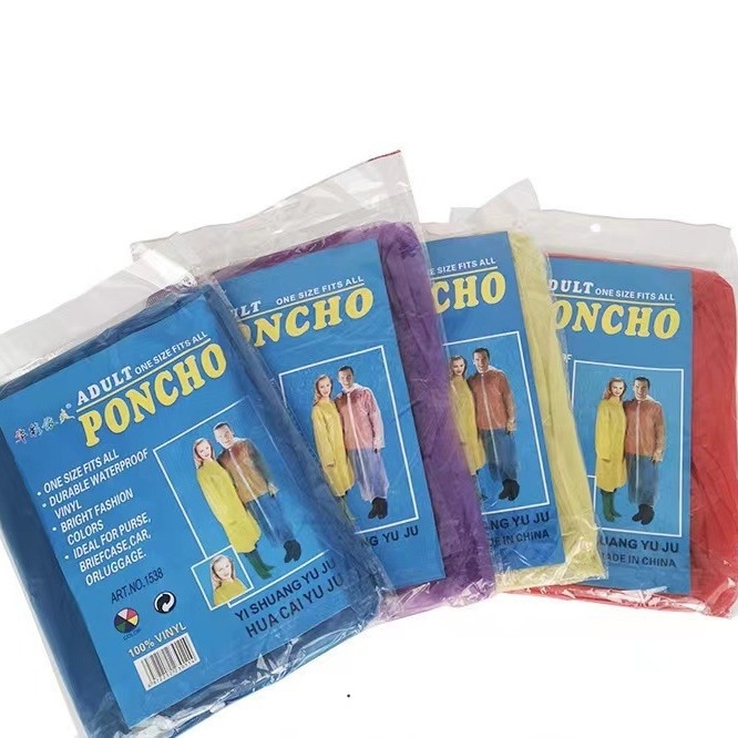 Pelerină de ploaie de unică folosință, 65–100 g