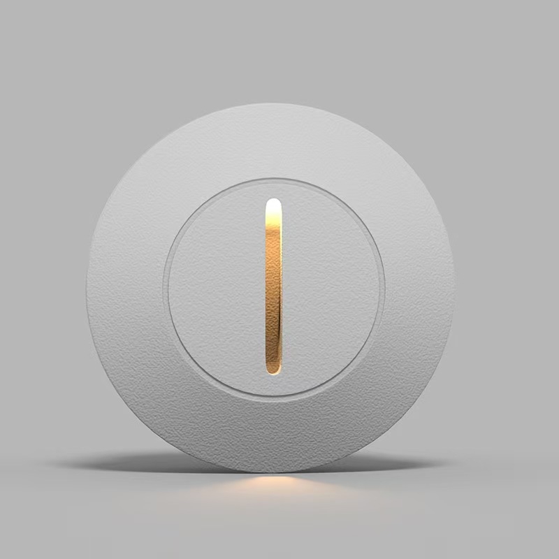 Lumină de podea exterioră, bandă verticală lungă, încastrată, 3W, fascicul unic, pentru curți, trepte și unghiuri de perete