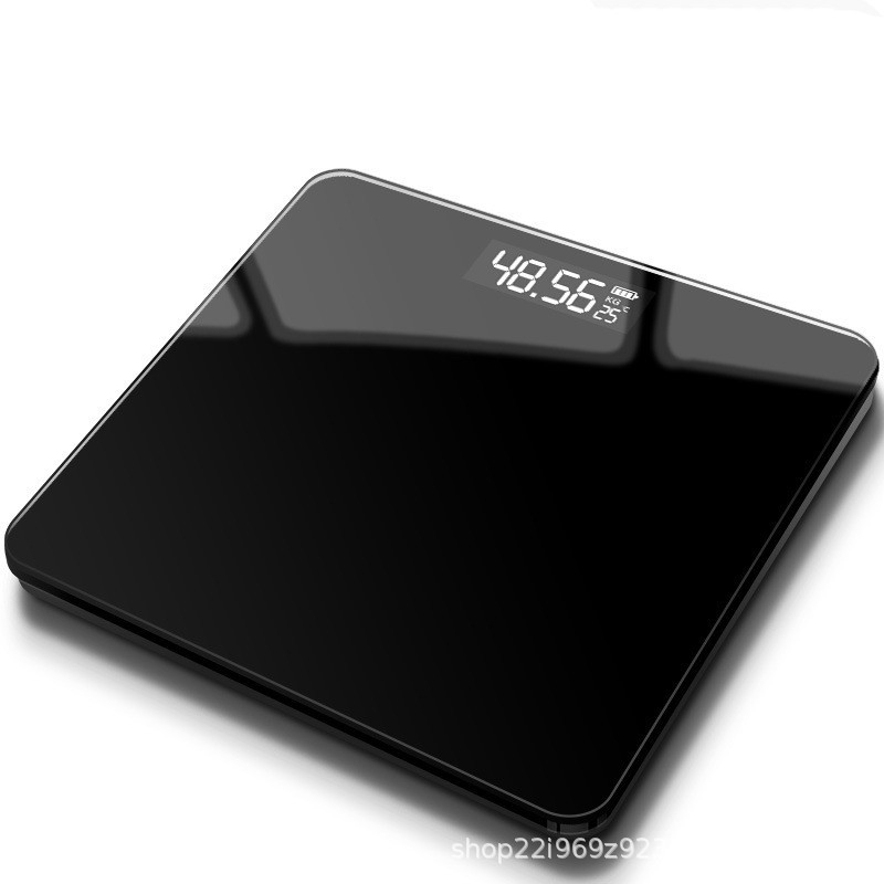 Cântar electronic de uz casnic, nou, precis, compact, cu baterie reîncărcabilă, măsoară grăsimea corporală și greutatea