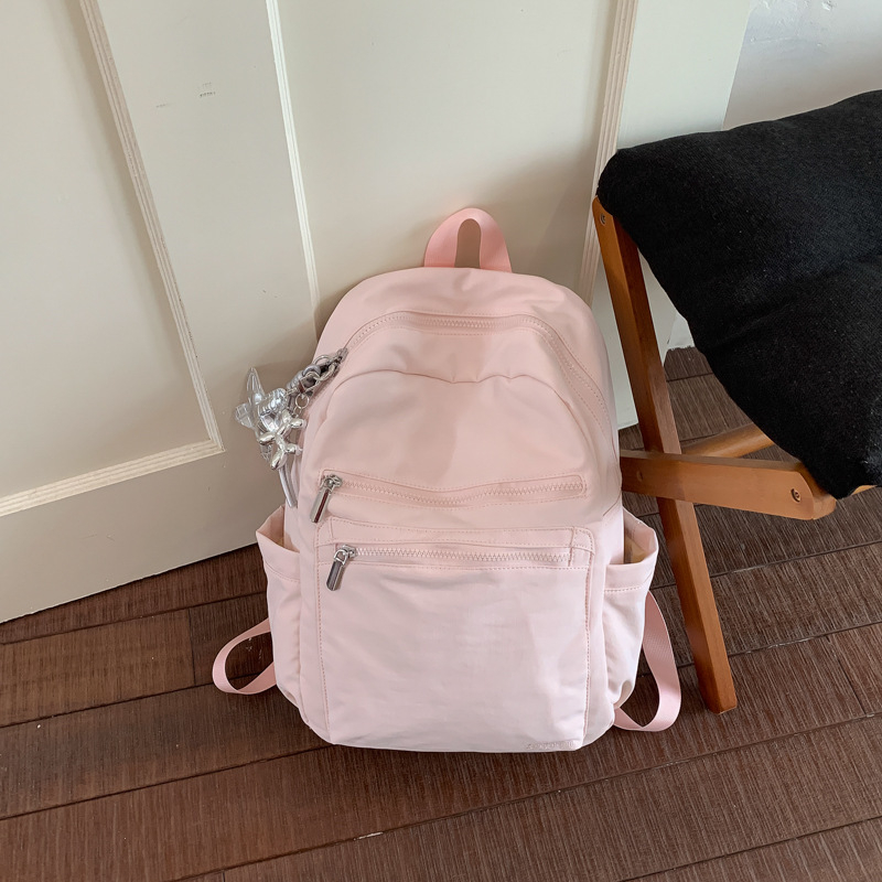 Unisex platneni ruksak, umjetnički i svestran, retro putnički stil, lagan i minimalističan, torba za gradske i školske potrebe