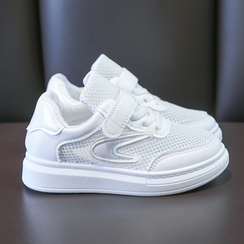 Adidași pentru copii cu panouri din piele, impermeabili, pantofi casual cu talpă moale, închidere Velcro, vară 2026