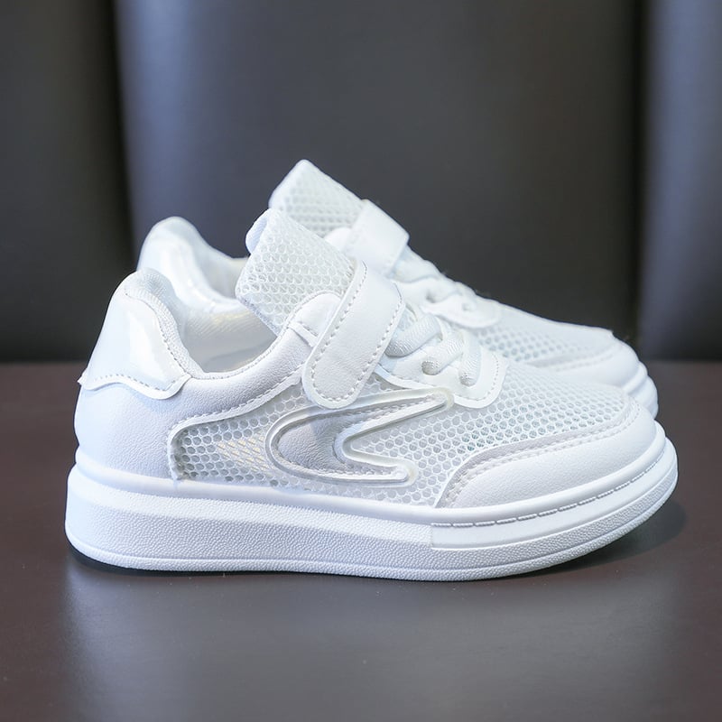 Adidași pentru copii cu panouri din piele, impermeabili, pantofi casual cu talpă moale, închidere Velcro, vară 2026
