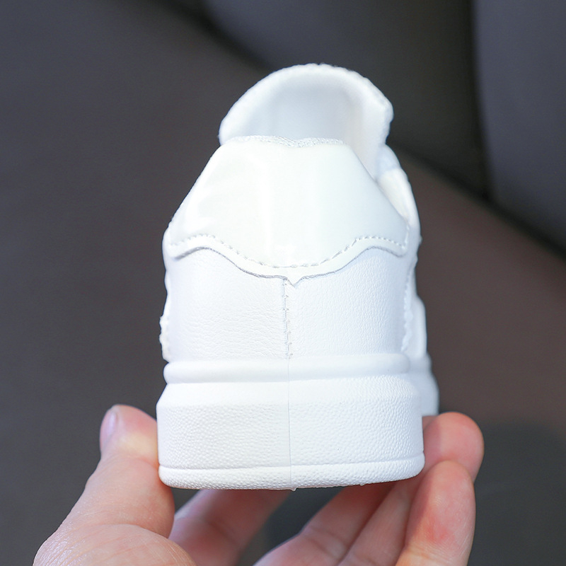 Adidași pentru copii cu panouri din piele, impermeabili, pantofi casual cu talpă moale, închidere Velcro, vară 2026