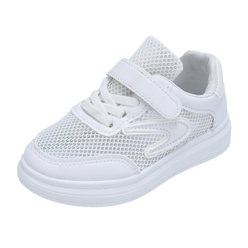 Adidași pentru copii cu panouri din piele, impermeabili, pantofi casual cu talpă moale, închidere Velcro, vară 2026