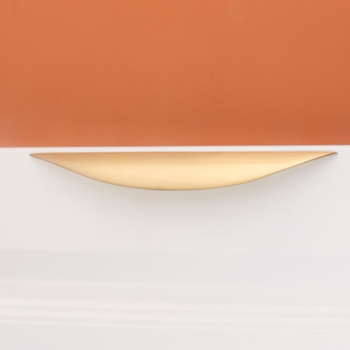 Mâner din cupru în formă de semilună pentru dulapuri și garderobe – stil modern minimalist, mobilier nordic din lemn masiv, mâner curbat pentru sertare