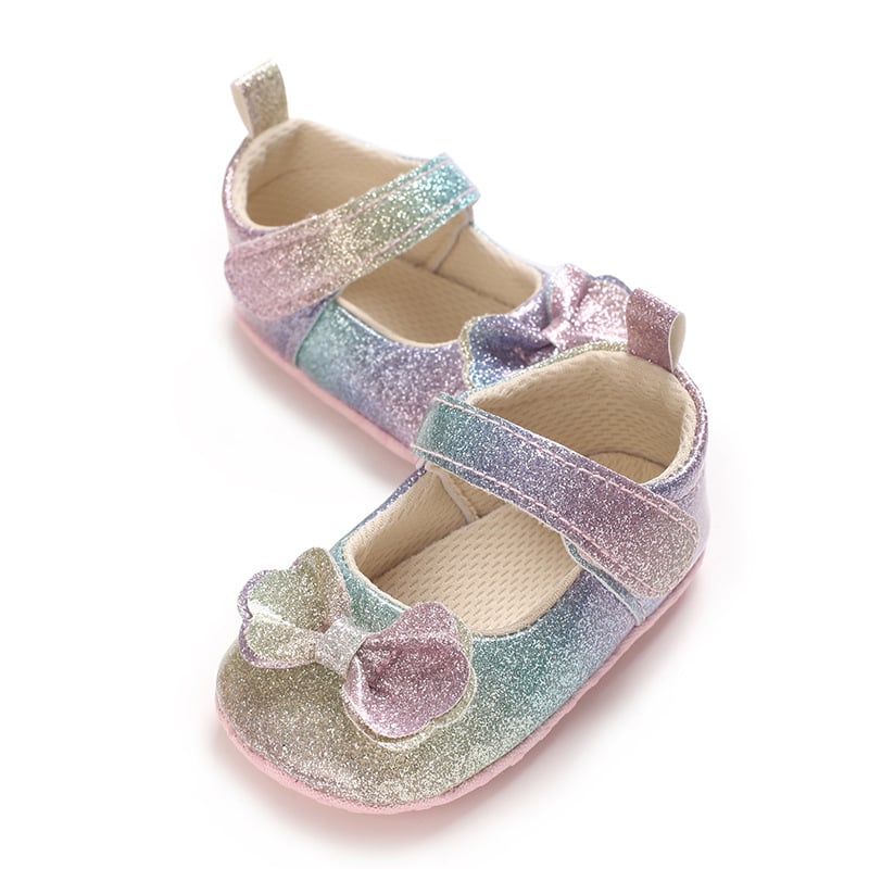 Pantofi de prințesă pentru bebeluș 0–1 ani, talpă moale, Velcro, primăvară și toamnă
