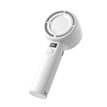 Ventilator de mână USB, mic, cu afișaj digital, 5 viteze, liniștit