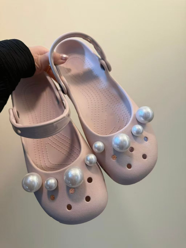 Perlaste ukrasne priveze za Crocs Red Ballet – vrhunski DIY dekorativni dodaci, veleprodaja