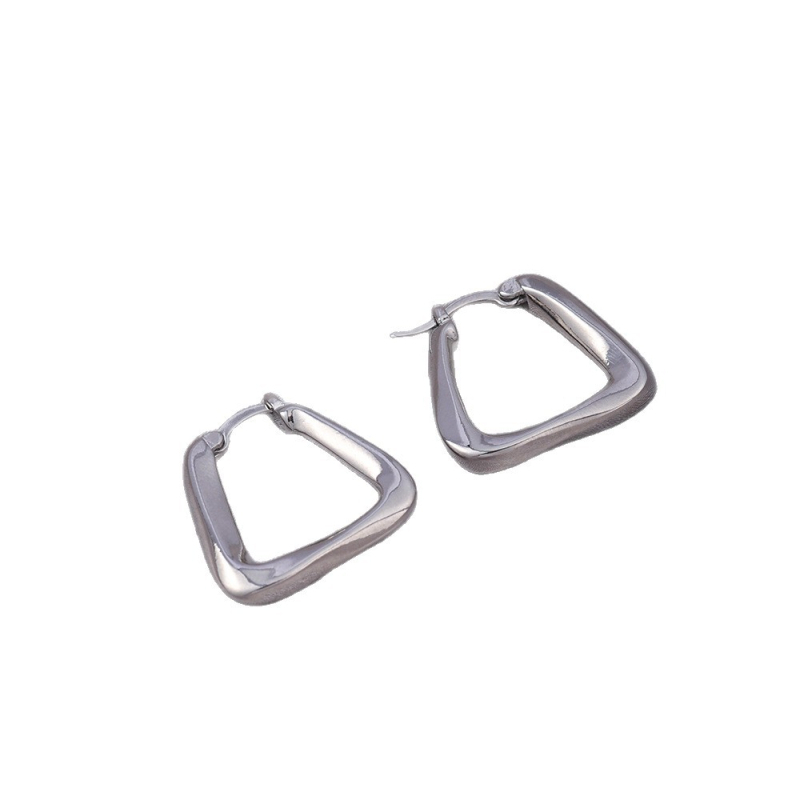 Cercei din argint S925 pentru femei, lux discret și design de înaltă clasă, manșete de urechi (ear cuffs), cercei extravaganți, cercuri simple