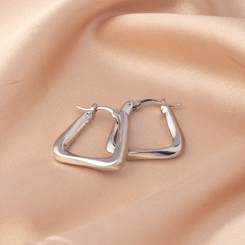Cercei din argint S925 pentru femei, lux discret și design de înaltă clasă, manșete de urechi (ear cuffs), cercei extravaganți, cercuri simple