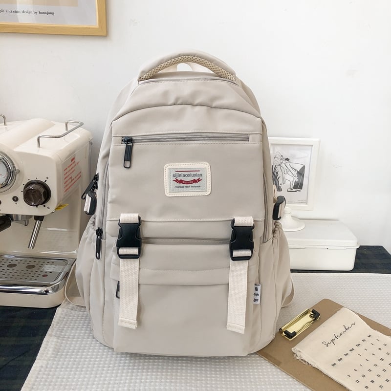 Rucsac școlar pentru fete, în stil Harajuku coreean, capacitate 20–35 L, din nylon, compatibil cu laptop de 15 inci