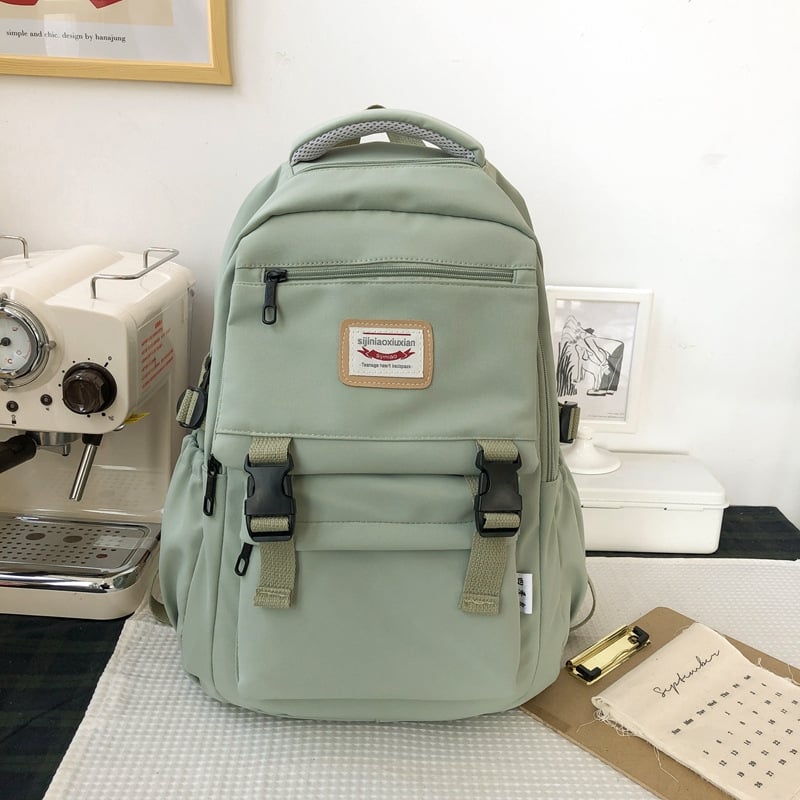 Rucsac școlar pentru fete, în stil Harajuku coreean, capacitate 20–35 L, din nylon, compatibil cu laptop de 15 inci