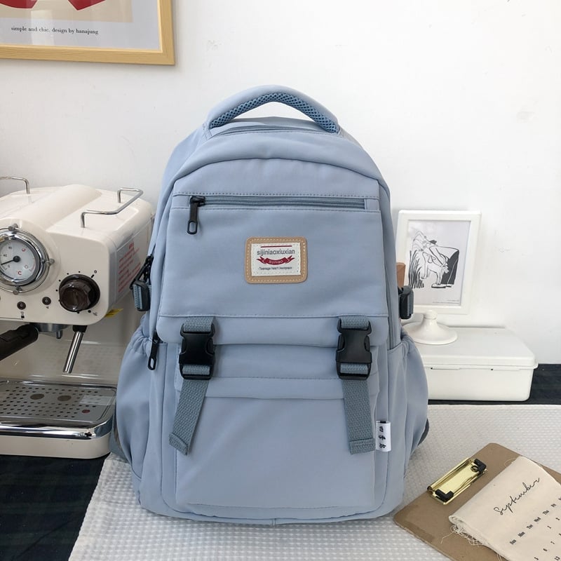 Rucsac școlar pentru fete, în stil Harajuku coreean, capacitate 20–35 L, din nylon, compatibil cu laptop de 15 inci