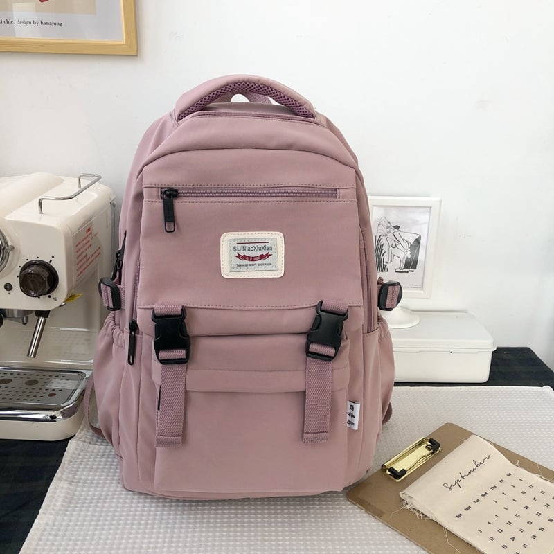 Rucsac școlar pentru fete, în stil Harajuku coreean, capacitate 20–35 L, din nylon, compatibil cu laptop de 15 inci