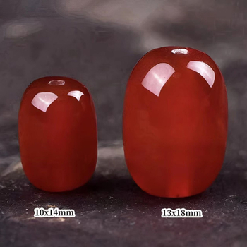 Mărgele cilindrice din agat roșu natural, mărgele libere pentru bijuterii DIY, pentru brățări, coliere, 14 mm