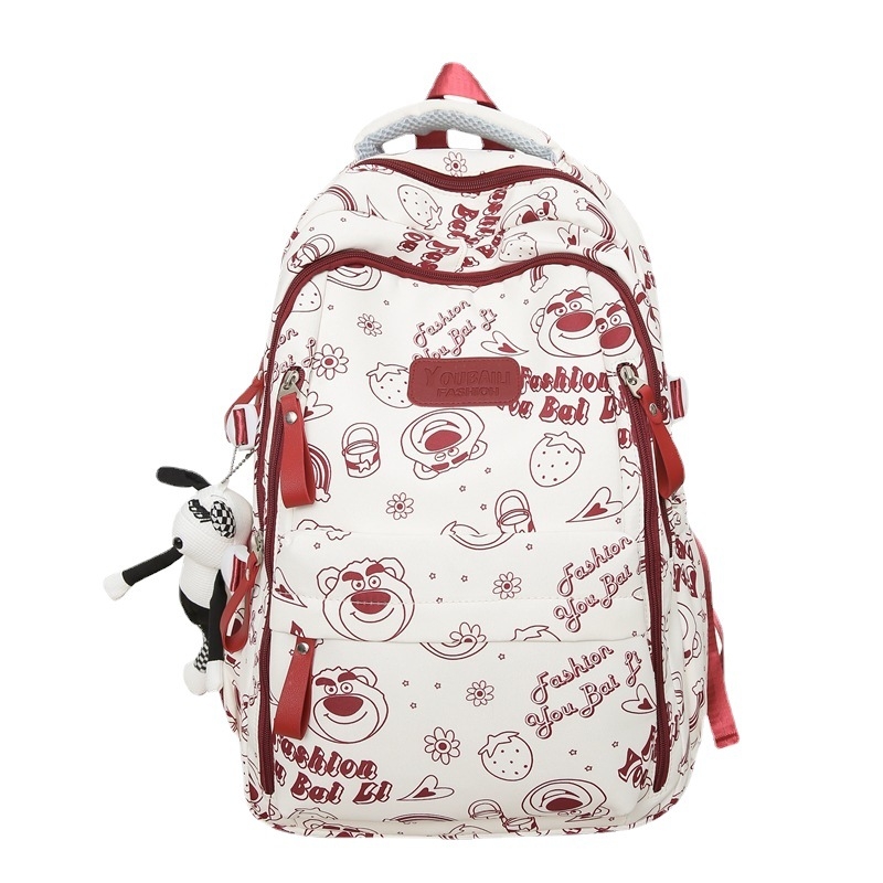 Harajuku inspirirani najlonski ruksak, 20–35 L, za 15-inčni laptop, ulični stil