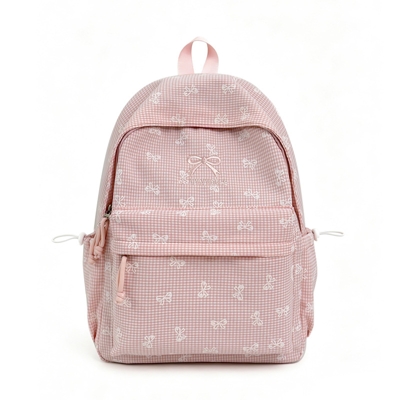 Rucsac pentru elevi în stil Harajuku, cu capacitate mare și funda drăguță, pentru clasele 1–6