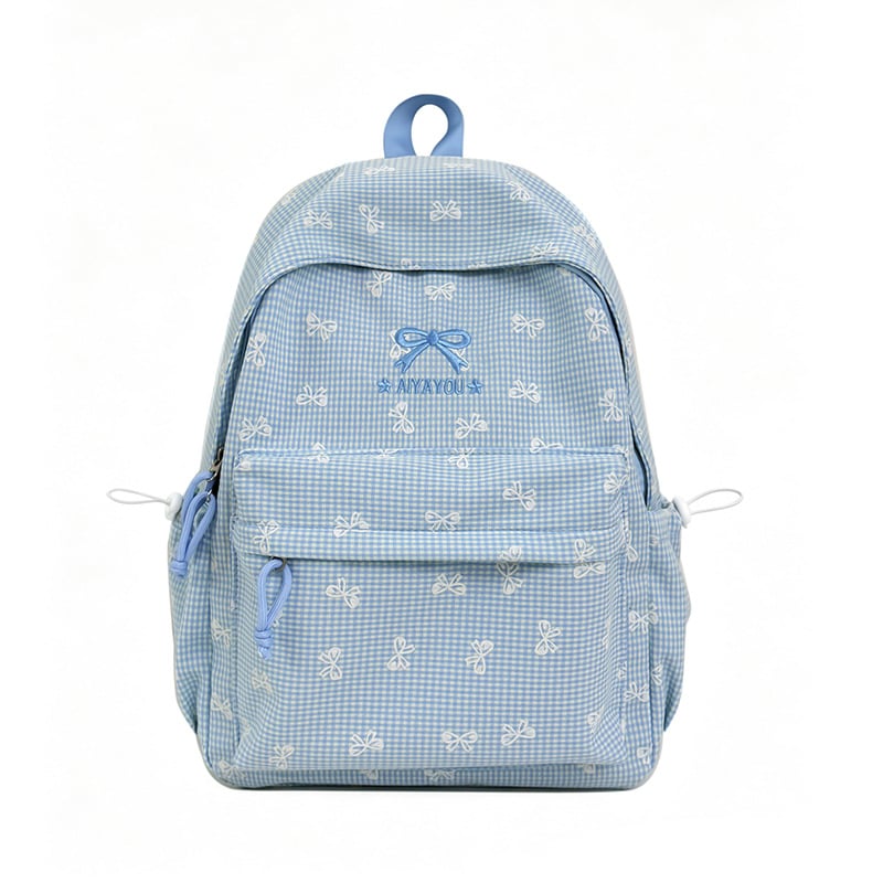 Rucsac pentru elevi în stil Harajuku, cu capacitate mare și funda drăguță, pentru clasele 1–6