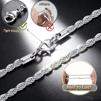 Set de 7 piese: colier cu cruce din oțel titan, unisex, lanț cubanez multistrat