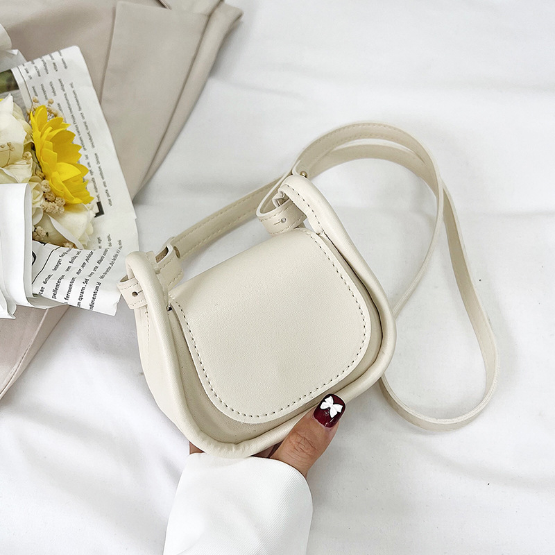 Geantă de damă mini crossbody în stil șa – material PU