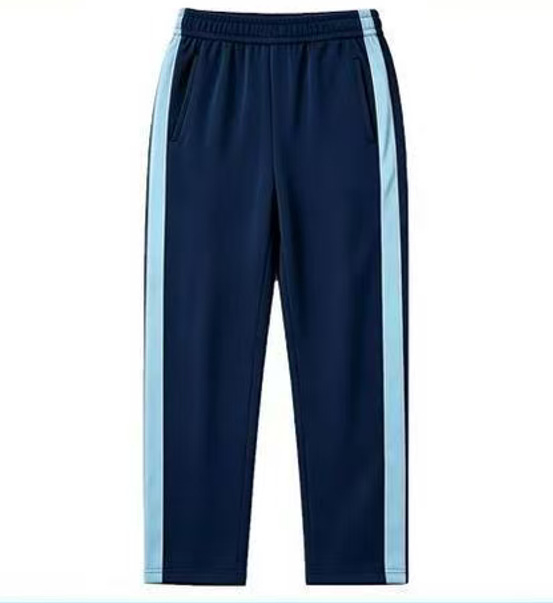 Uniformă școlară unificată Hui Lai County – set sportiv de vară pentru elevi din învățământ primar, tricou cu mânecă scurtă și pantaloni lungi, două piese