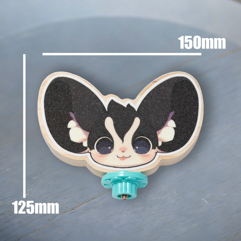 Qiyigong Jucărie pentru șlefuirea unghiilor Sugar Glider, cu stâlp colorat pentru sprijin și platformă de cățărare
