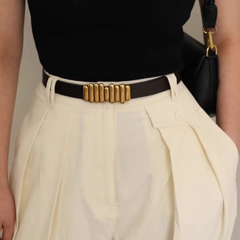 Curea vintage pentru femei din PU, stil INS, curea versatilă pentru jeanși, neagră decorativ minimalist, lățime 2-4 cm