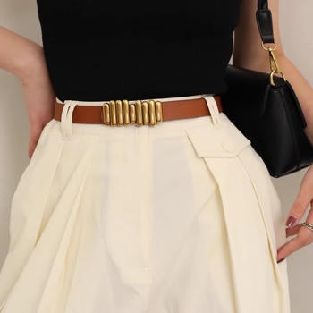 Curea vintage pentru femei din PU, stil INS, curea versatilă pentru jeanși, neagră decorativ minimalist, lățime 2-4 cm